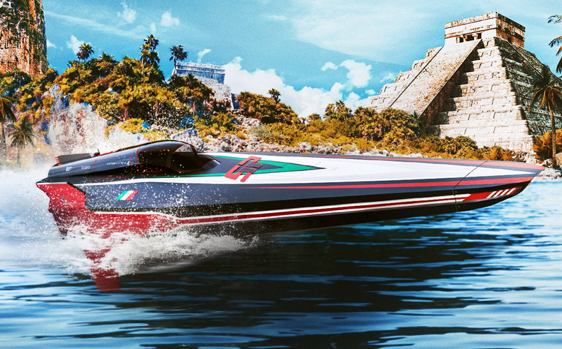 El equipo de Sergio Checo Pérez para el UIM E1 World Championship