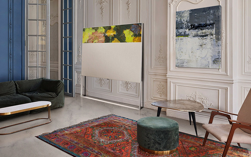 LG OLED Objet Collection Easel 65Art90 cerrada