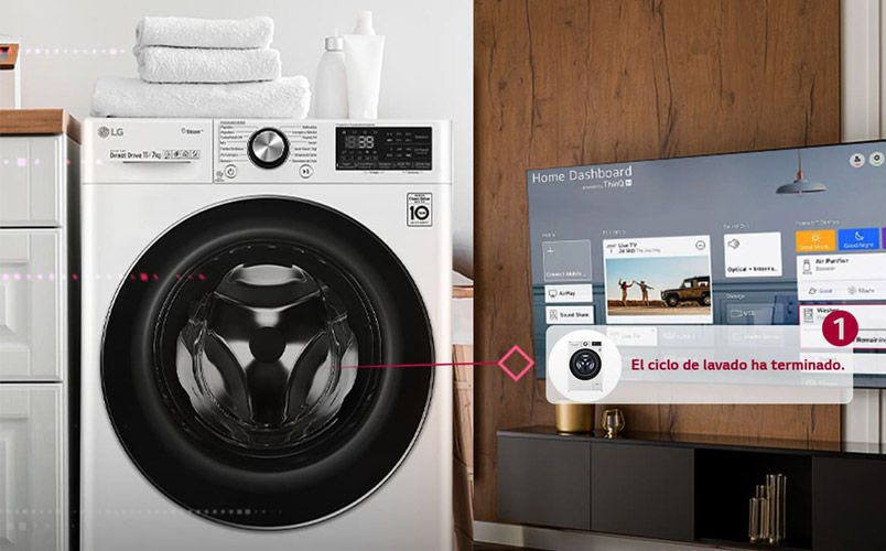 LG ThinQ magia lavadora