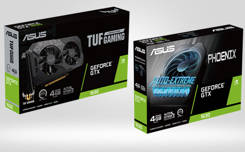 Las nuevas tarjetas ASUS Phoenix y TUF Gaming GeForce GTX 1630