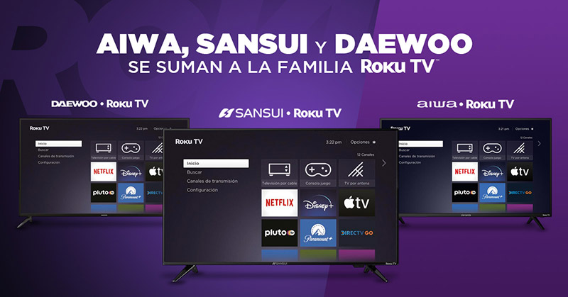 Aiwa, Daewoo y Sansui Roku TV