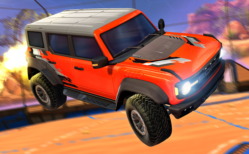 Ford Bronco Raptor 2022 llega a Rocket League con mucha potencia