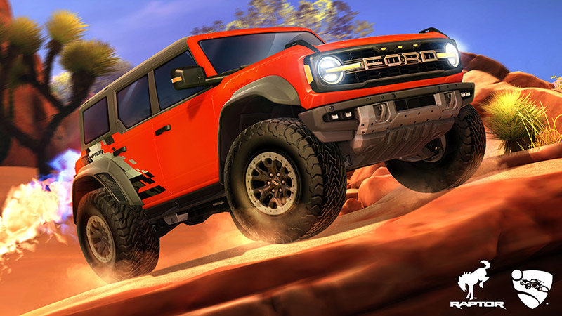 Ford Bronco Raptor 2022 llega a Rocket League con mucha potencia