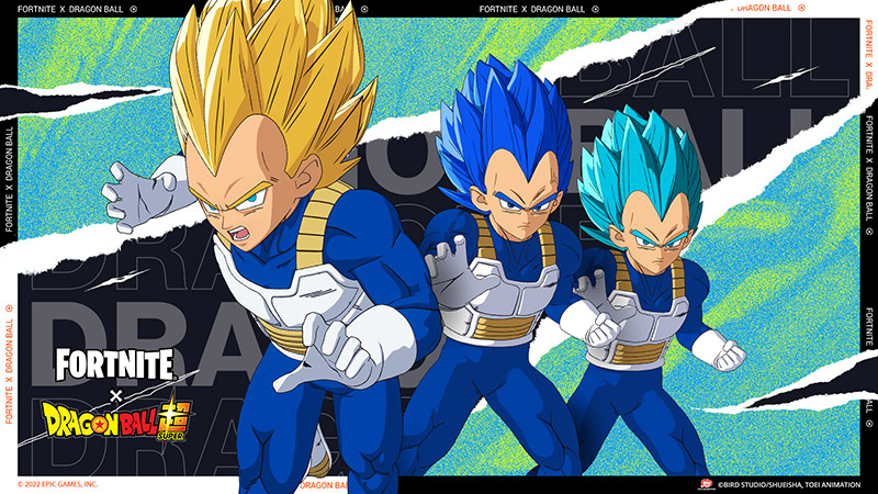 Fortnite x Dragon Ball skins de Vegeta