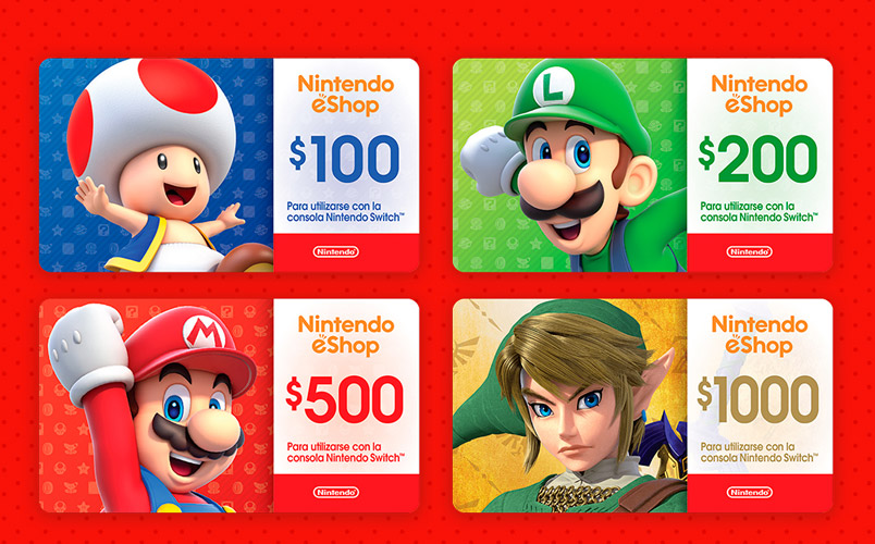 Las tarjetas de Nintendo eShop con opción de pago en OXXO