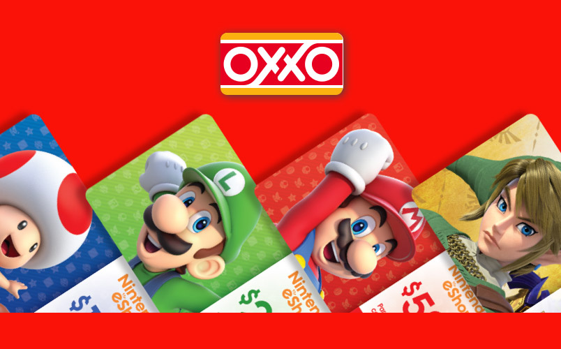 Las tarjetas de Nintendo eShop con opción de pago ya en OXXO