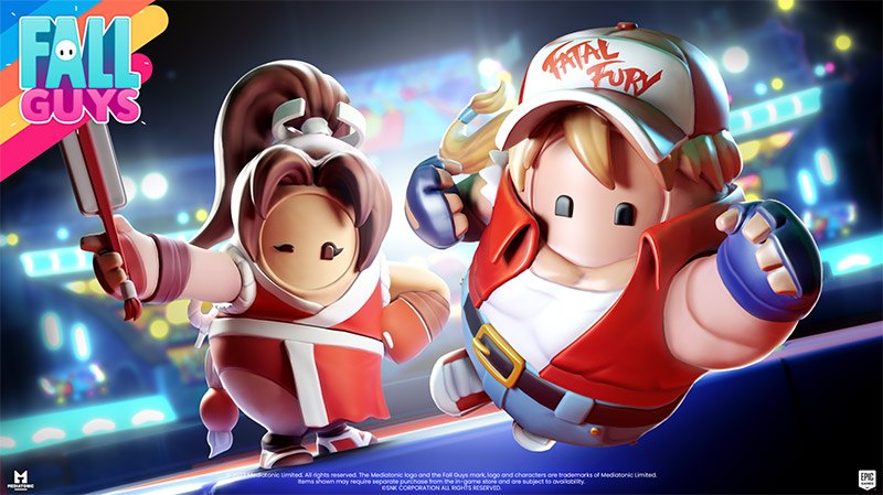 Terry Bogard y Mai Shiranui Fall Guys