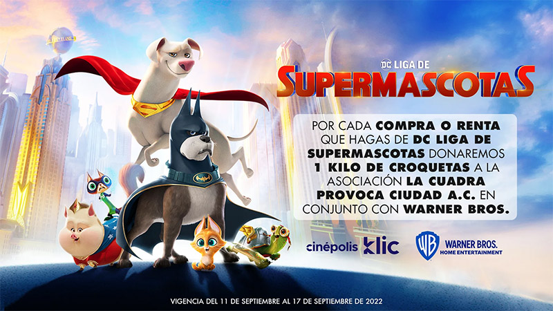 DC Liga de Super Mascotas Cinepolis Klic