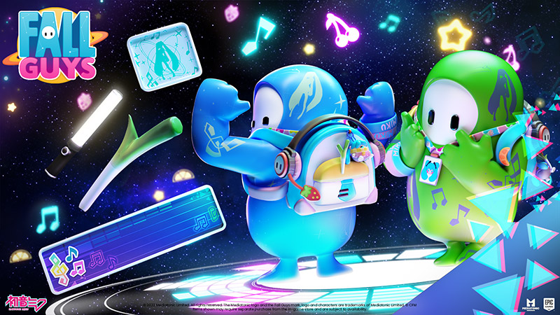 Hatsune Miku evento Fall Guys