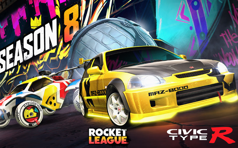 Temporada 8 de Rocket League contará con el Honda Civic Type R