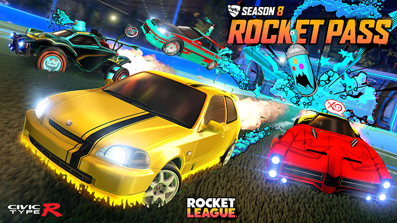 Temporada 8 de Rocket League contará con el Honda Civic Type R