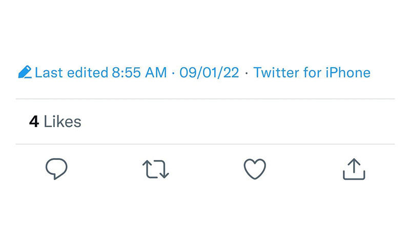 Twitter boton Editar Tweet prueba