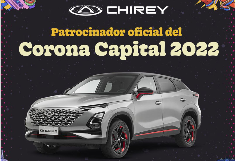 Chirey OMODA 5 es el vehículo insignia del Corona Capital 2022