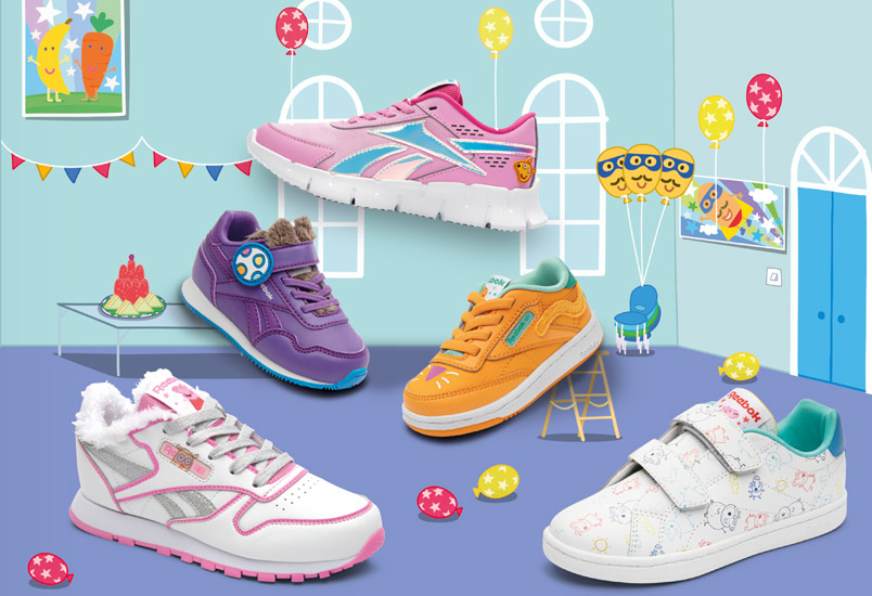 Se presenta la tercera colección infantil Reebok x Peppa Pig