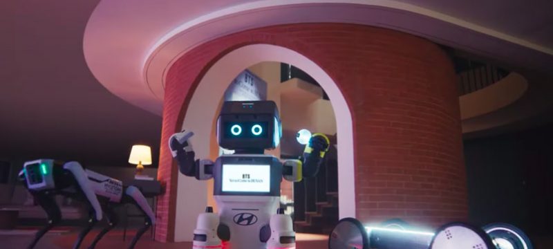 robots Hyundai Hyundai x BTS concierto