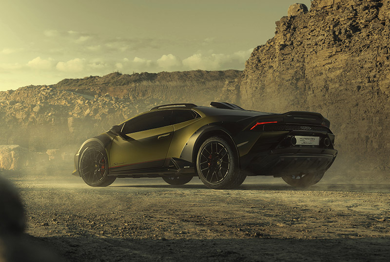 Lamborghini Huracán Sterrato presentacion trasera