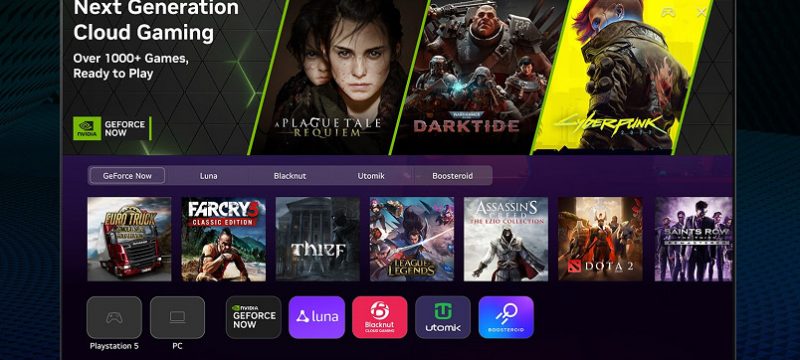 Televisores LG NVIDIA GeForce NOW Amazon Luma