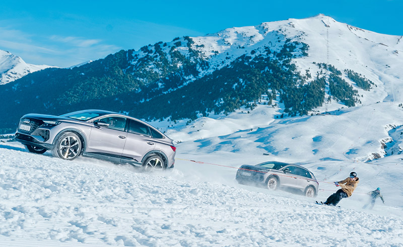 Audi Q4 e-tron Audi e-tron snow challenge