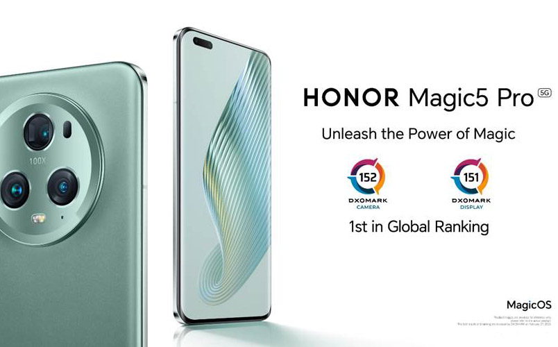 Honor Magic5 Pro se presenta como el mejor para DXOMARK