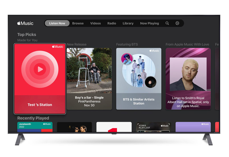 LG TV Apple Music