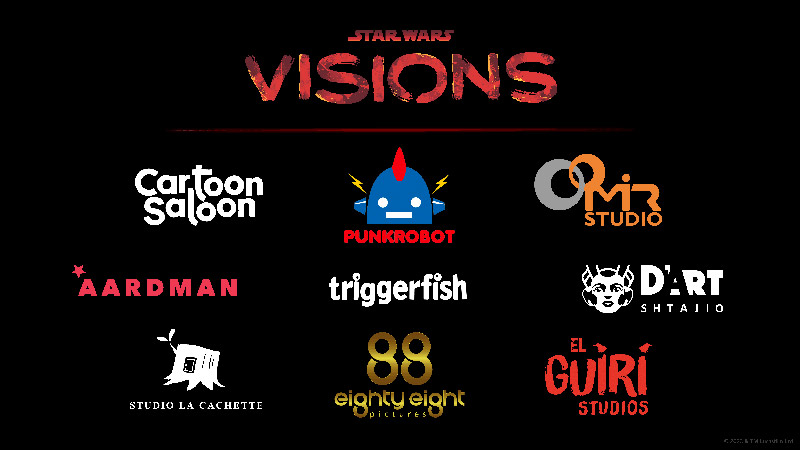 Star Wars Visions Volumen 2 estudios