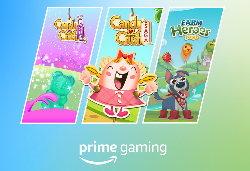 Aprovecha el contenido de Candy Crush Saga en Prime Gaming