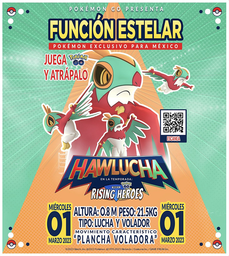 Hawlucha Pokémon GO poster