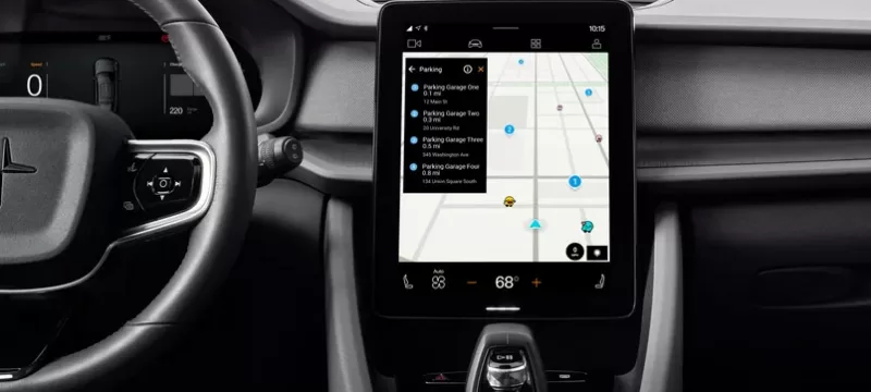 Waze Android Automotive Polestar 2