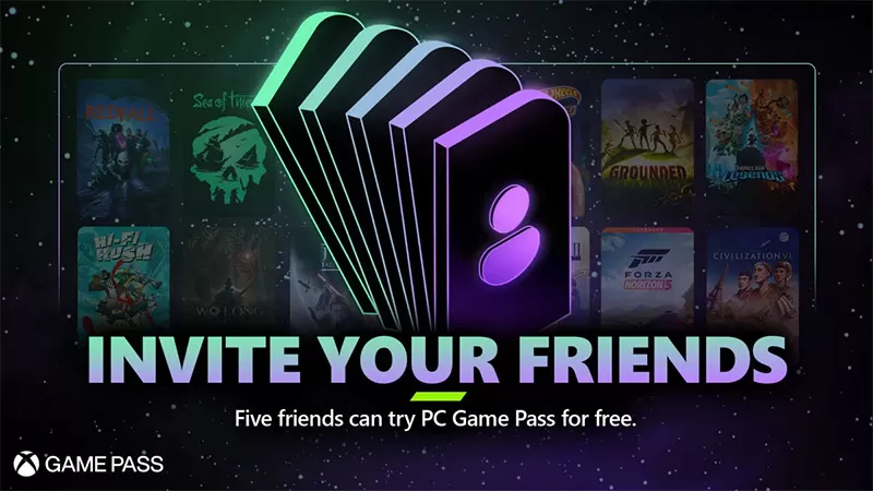 Regala una prueba gratuita de PC Game Pass a tus amigos