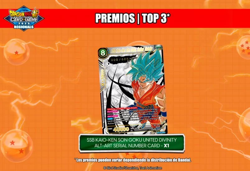 Participa en el Dragon Ball Super Card Game Championship 2023
