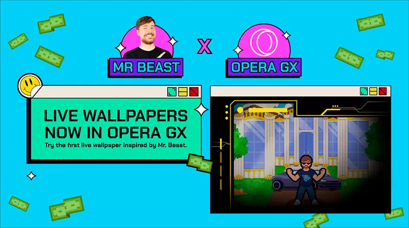 Opera GX Live Wallpapers MR Beast