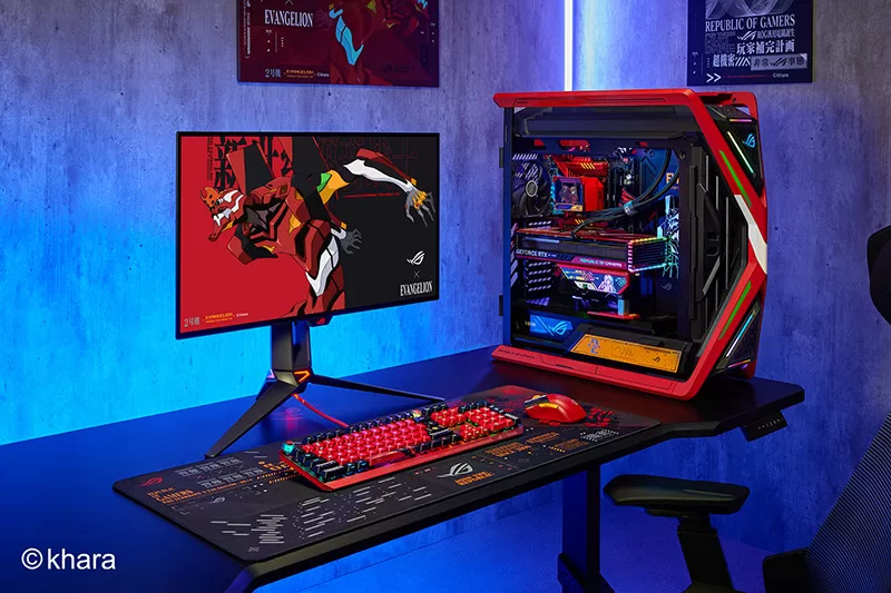 Así es la poderosa PC ASUS ROG inspirada en Asuka y EVA-02