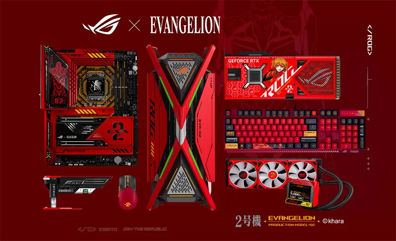 PC ASUS ROG x Evangelion componentes