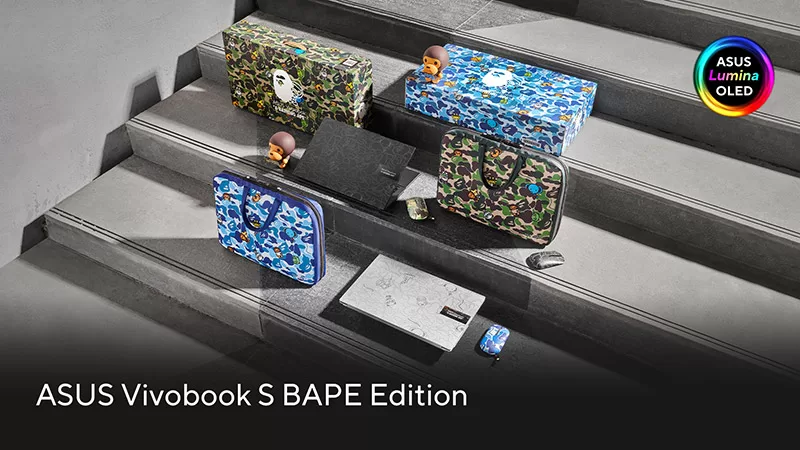 ASUS Vivobook S 15 OLED BAPE Edition accesorios
