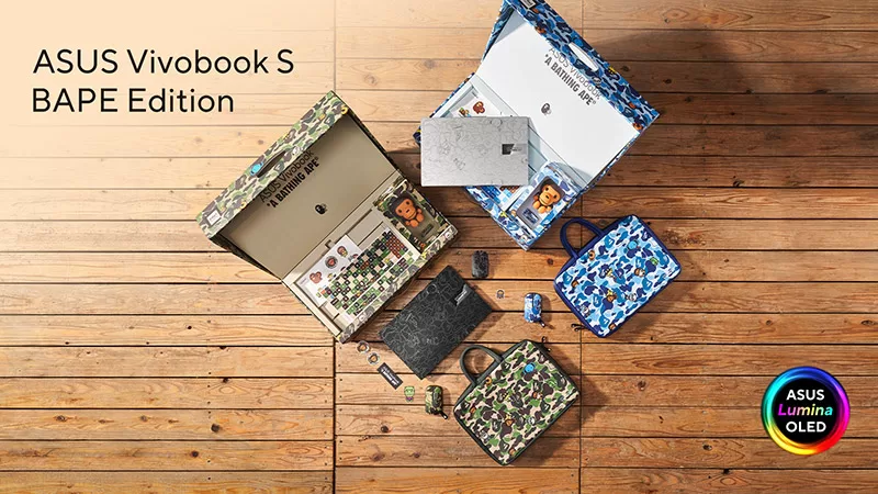 ASUS Vivobook S 15 OLED BAPE Edition colores