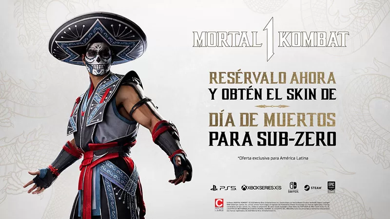 Mortal Kombat 1 Sub-Zero Día de Muertos