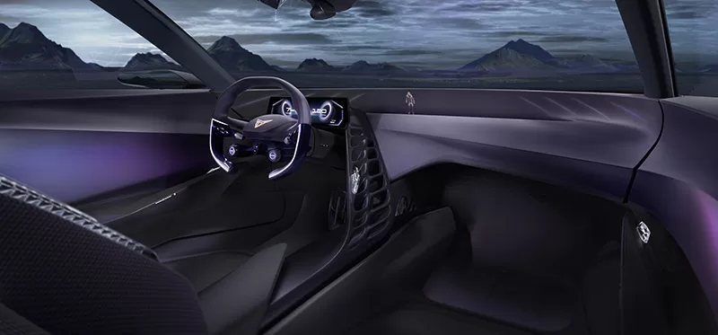 CUPRA DarkRebel concept car interior