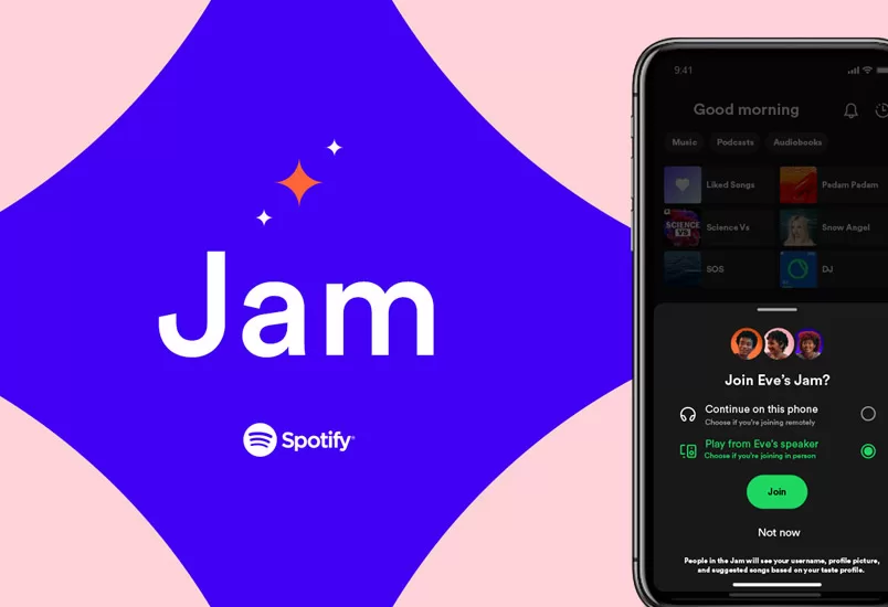 Spotify presenta la función Jam para escuchar música con todos tus amigos