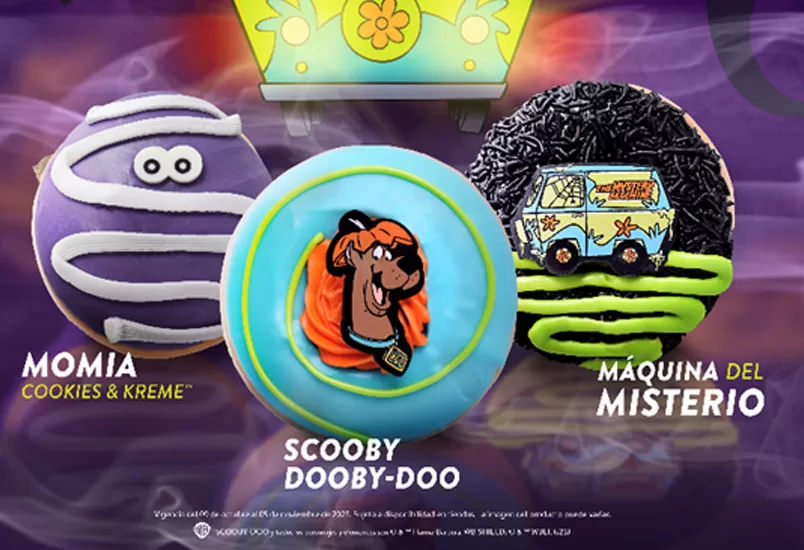 Donas de Halloween y Día de Muertos de Scooby-Doo y Krispy Kreme
