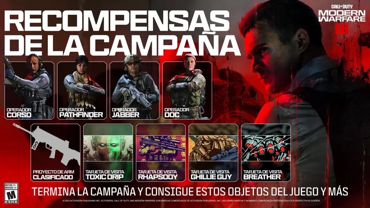 Call of Duty Modern Warfare III contenido campaña