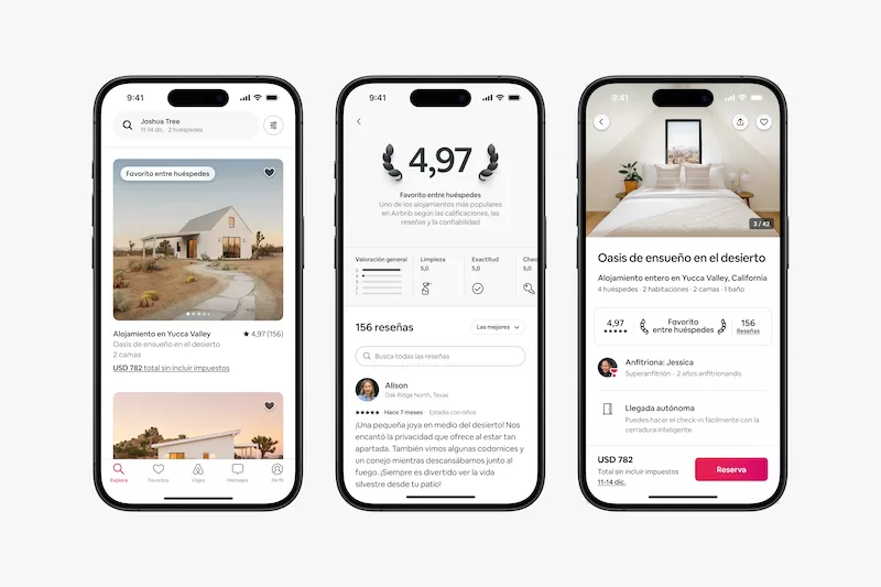 Airbnb añade nuevas funciones: los Favoritos entre huéspedes