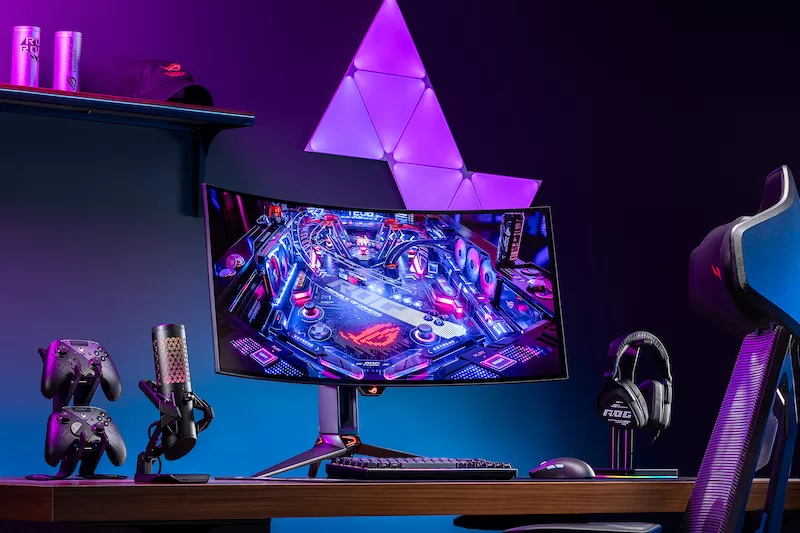 ASUS ROG Swift OLED PG34WCDM listo para tus videojuegos