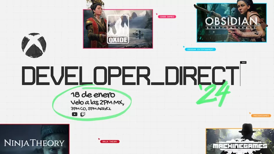 Los juegos que Xbox tiene para Developer_Direct enero 2024