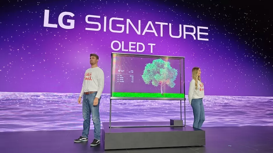 LG SIGNATURE OLED T: primer OLED 4K transparente inalámbrico