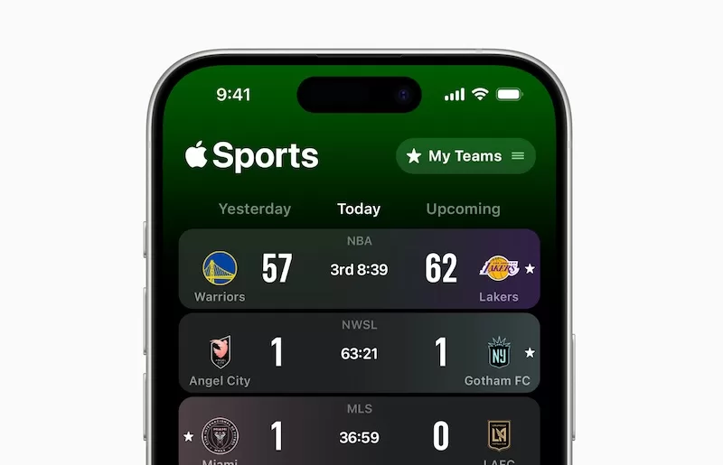Apple Sports marcadores