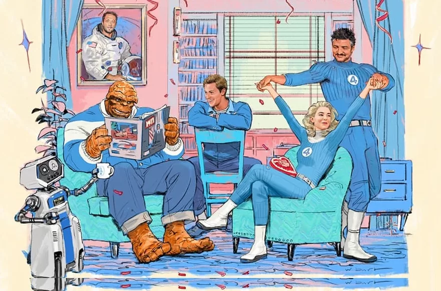 Fantastic Four postal 14 de febrero