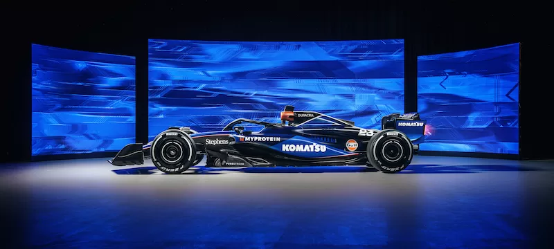Komatsu logo Williams Racing 2024