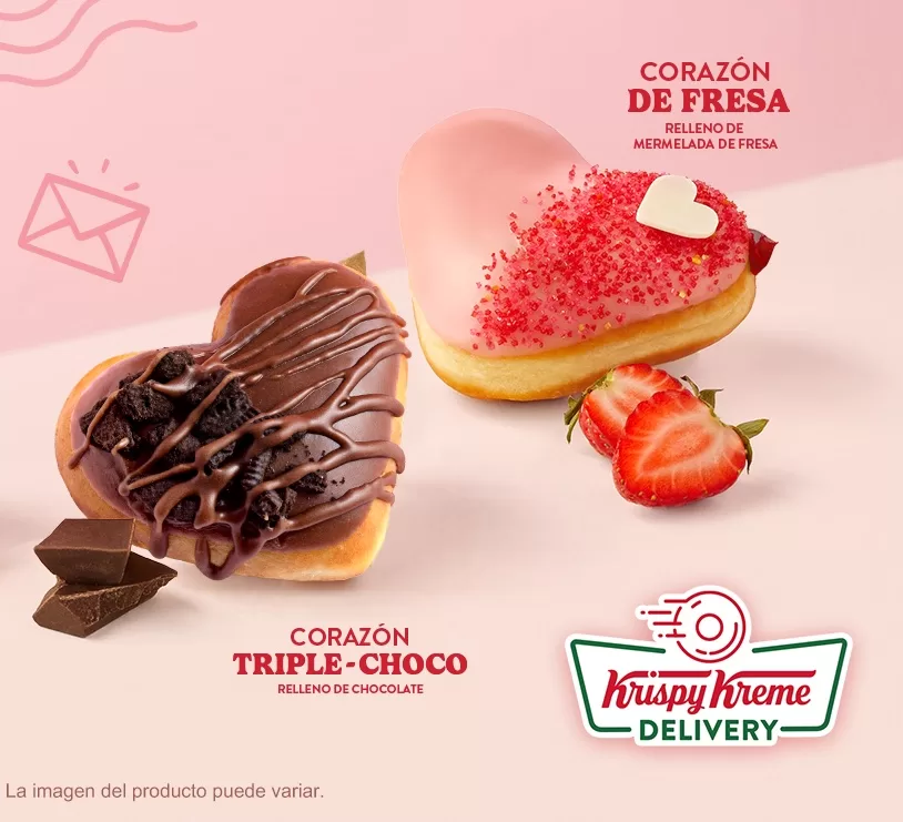 Krispy Kreme Dilo con Donas 2024 San Valentin
