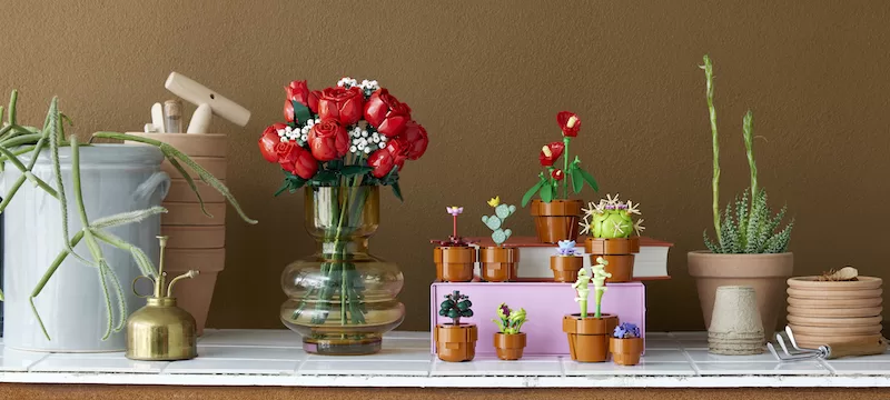 LEGO Ramo de Rosas y plantas 14 de febrero