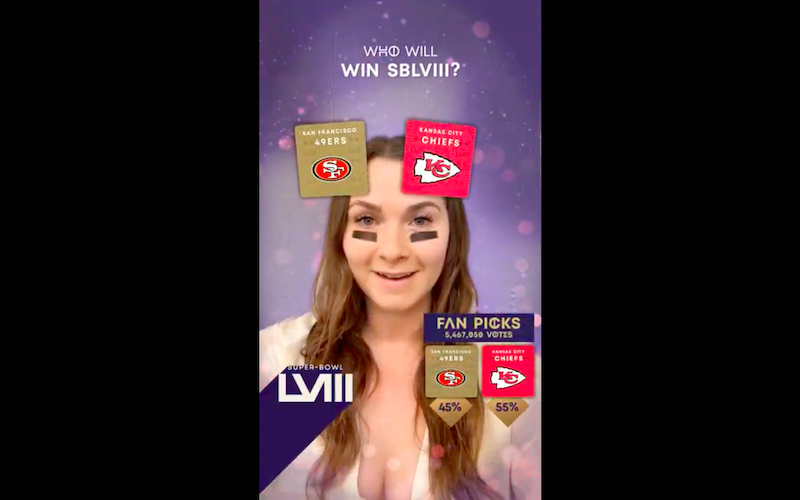 Super Bowl LVIII Snapchat
